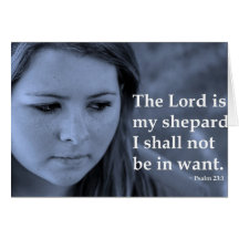 The Lord Is My Shepard Greeting Cards