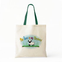 The Lord is my Shepherd Christian cloth tote bag