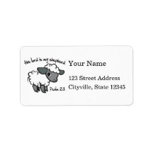 The Lord is my Shepherd Custom Address Label