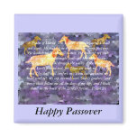 The Lord is My Shepherd Happy Passover Magnet