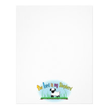 The Lord is my Shepherd letterhead paper