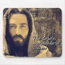 The Lord is my shepherd Psalm 23:1 Mousepad