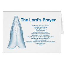 The Lords Prayer Card