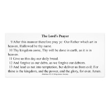 The Lord's Prayer Card Rack Card Template
