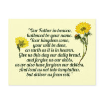 The Lords Prayer Postcard