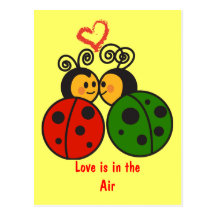 The love bugs postcards