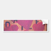 THE LOVE LION BUMPER STICKER