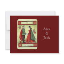 "The Lovers" tarot card