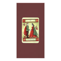 "The Lovers" tarot card Photo Card Template