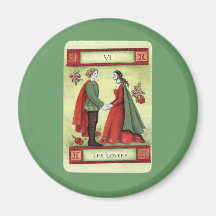 "The Lovers" tarot card Refrigerator Magnet