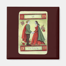 "The Lovers" tarot card Refrigerator Magnets