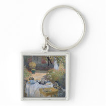 The Luncheon: Monet's garden at Argenteuil Key Chain