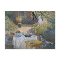The Luncheon: Monet's garden at Argenteuil Post Card