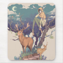 The Lute and the Horn Mousepad
