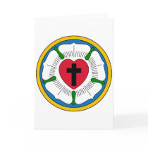 The Luther Rose Lutheranism Martin Luther Greeting Cards