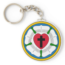 The Luther Rose Lutheranism Martin Luther Key Chain