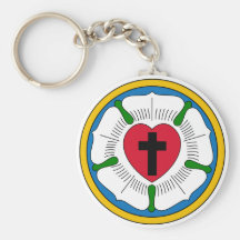 The Luther Rose Lutheranism Martin Luther Key Chain