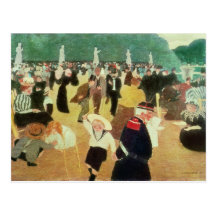 The Luxembourg Gardens, 1895 Post Card