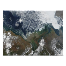 The Mackenzie River empties into Mackenzie Bay Photographic Print