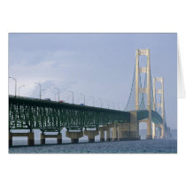 The Mackinac Bridge spanning the Straits of 2 Card