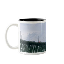 The Mackinac Bridge spanning the Straits of 2 Mug