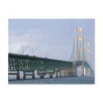 The Mackinac Bridge spanning the Straits of 2 Post Cards