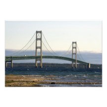 The Mackinac Bridge spanning the Straits of 3 Photograph