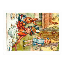THE MAD HATTER' S TEA PARTY POST CARD