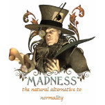 The Mad Hatter t-shirts