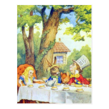 The Mad Hatters Tea Party Full Colour Post Cards