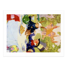 The Mad Hatters Tea Party in Wonderland Postcards