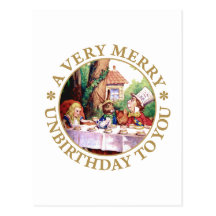 THE MAD HATTER'S TEA PARTY POST CARD
