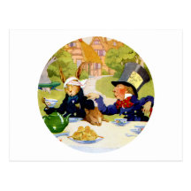 THE MAD HATTER'S TEA PARTY POST CARD