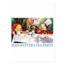 THE MAD HATTER'S TEA PARTY POST CARDS