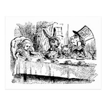 The Mad Hatter's Tea Party Post Cards