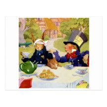 The Mad Hatter's Tea Party Postcard