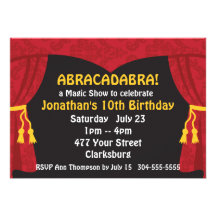 The Magic Show Invitations