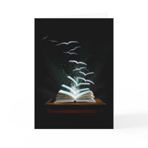 The magical world of reading greeting card