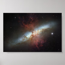 The magnificent starburst galaxy Messier 82 Posters