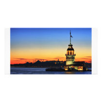 The Maiden's Tower in Istanbul Photo Card