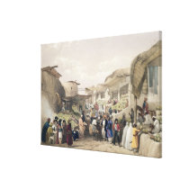 The Main Street in the Bazaar at Caubul, in the Fr canvas prints