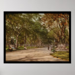 The Mall Central Park NYC 1900 Poster