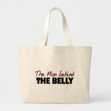 The Man Behind The Belly Canvas Bag