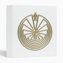 The Man in the Maze - gold Binder