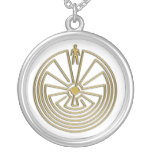 The Man in the Maze - gold Necklace