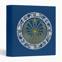 The Man in the Maze - Ornament gold silver Vinyl Binders