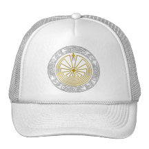The Man in the Maze - Ornament gold silver Mesh Hat