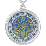 The Man in the Maze - Ornament gold silver Custom Necklace