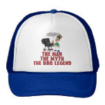 The Man, The Myth, The BBQ Legend Hats