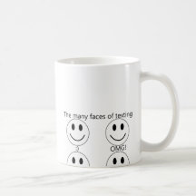 The many faces of texting mugs